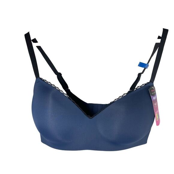 Maidenform Wireless Flex To You Comfort Support Bra Size XL Navy - Picture 1 of 8